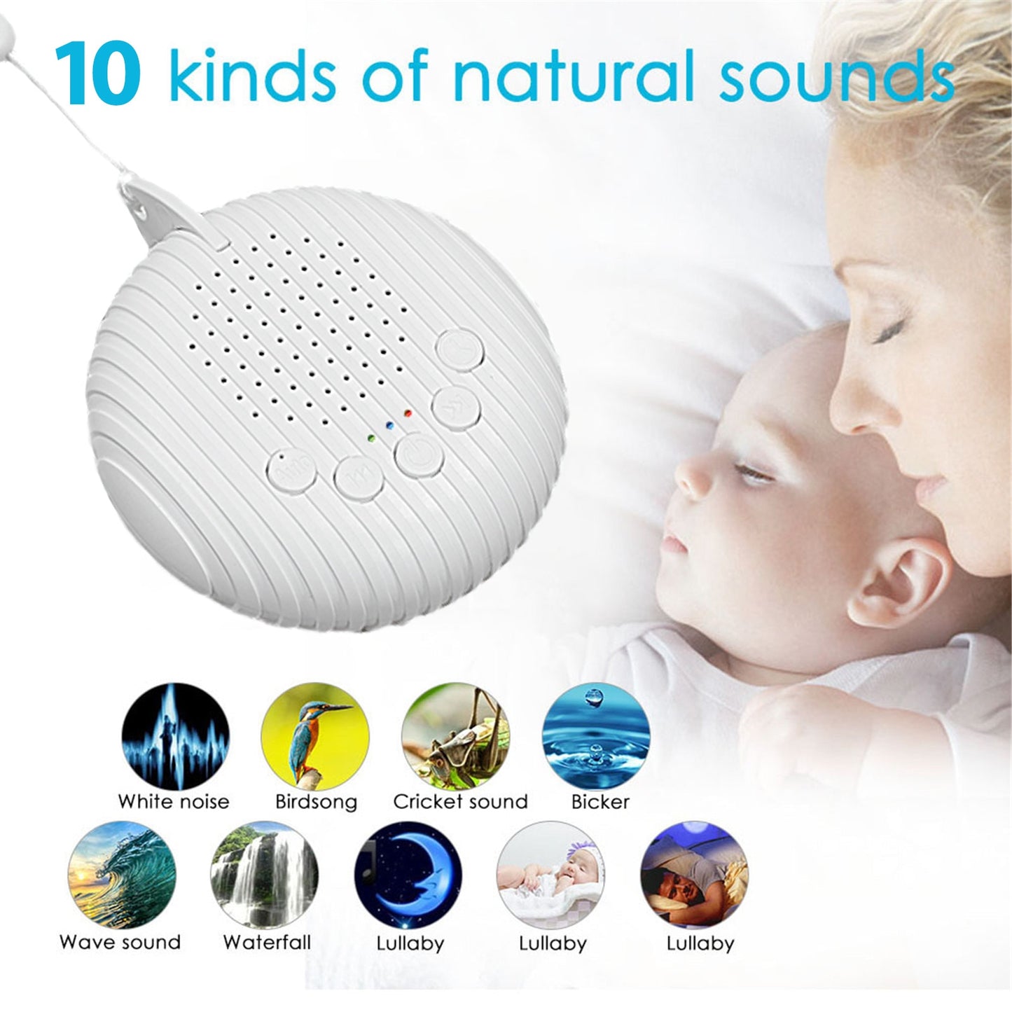 LeLaxation Rechargeable White Noise Machine